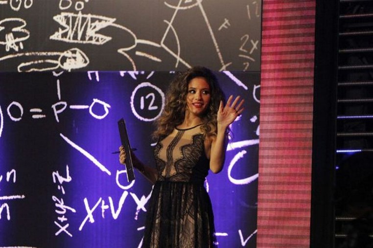 Tatiana Merheb Behind her TV show Scene